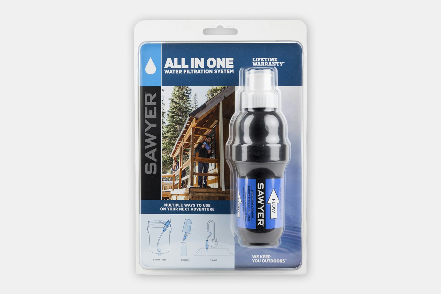Sawyer AllinOne Squeeze Water Filtration System Water Bottles Hyrdation Pack Water Bottles